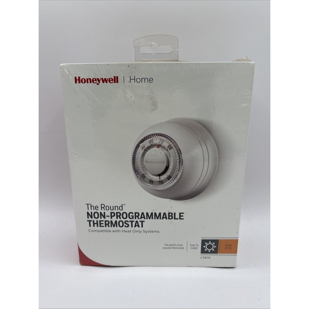 New‎ Honeywell Round Non-Programmable Thermostat  #CT87K1004  Factory Sealed